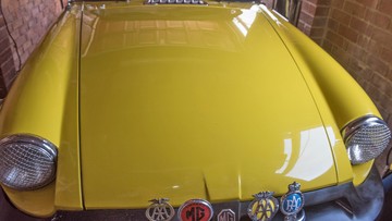 VROOM VROOM: John plans to get his MG back on the road