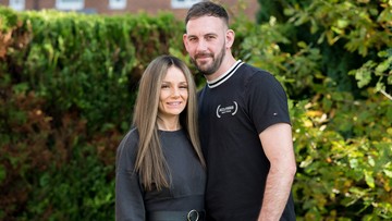 HAPPY COUPLE: Paisley and Darren look forward to the future