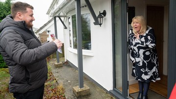 MUM-BELIEVABLE: Liam reveals his win to his mum