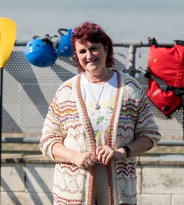 SPLASHING NEWS: Charity trustee Wendi Chuffe was "blown away" by the award