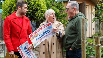 DEBS AT THE DOUBLE: Shocked Debbie doubled her win to £640,000