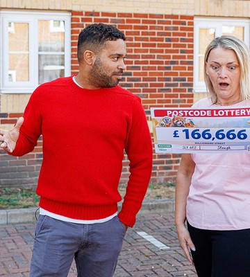 Recruiter Nikki had the day off work for Postcode Lottery surprise