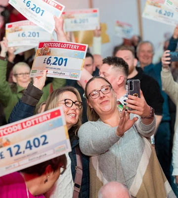 6K SELFIES: 237 winners in the wider postcode sector won £6,201 per ticket