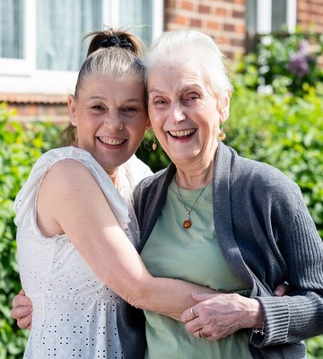 Great gran, with daughter Jayne, wins big weeks before her birthday