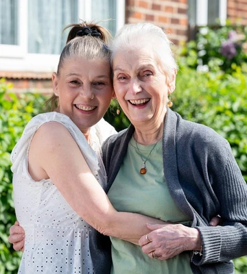 Great gran, with daughter Jayne, wins big weeks before her birthday