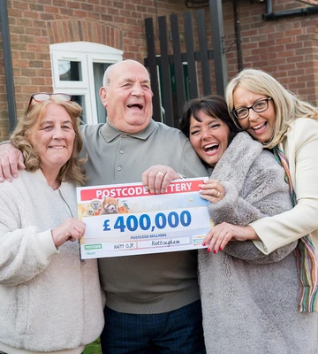 FAMILY WIN: Cliff with his daughters Rachael (L), Claire and Rebecca (R)