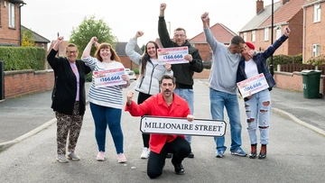THRILLIONAIRES: Neighbours and family celebrate their windfalls