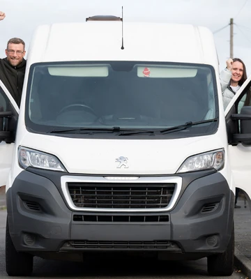 VANTASTIC: The couple will push on with their camper project