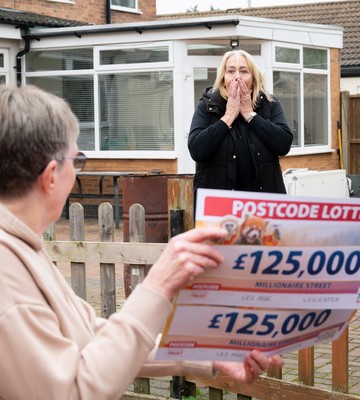 SUR-PRIZE: Sharon can't believe Pauline's win