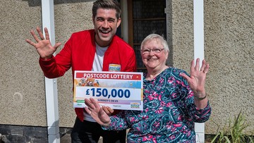 HOOVERING UP: Elsie (with Presenter Matt Johnson) wants a new vacuum