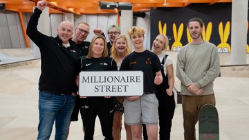 CELEBRATION: Charity team's joy at award