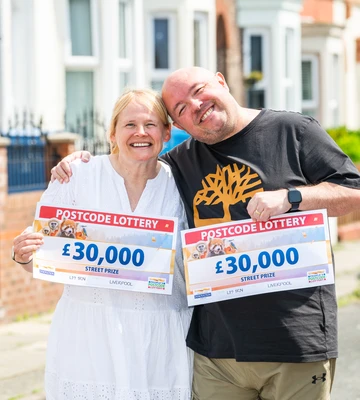 Winners Jo and Steve landed £30,000 each